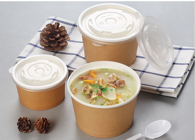 Cardboard disposable food bowls