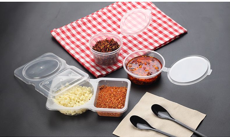 Plastic disposable food bowls