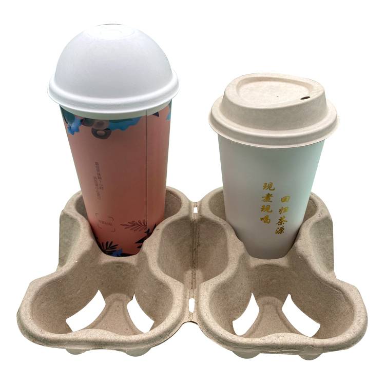 Disposable Coffee Cup Tray Holder, 4 Paper  Cup Tray Wholesale