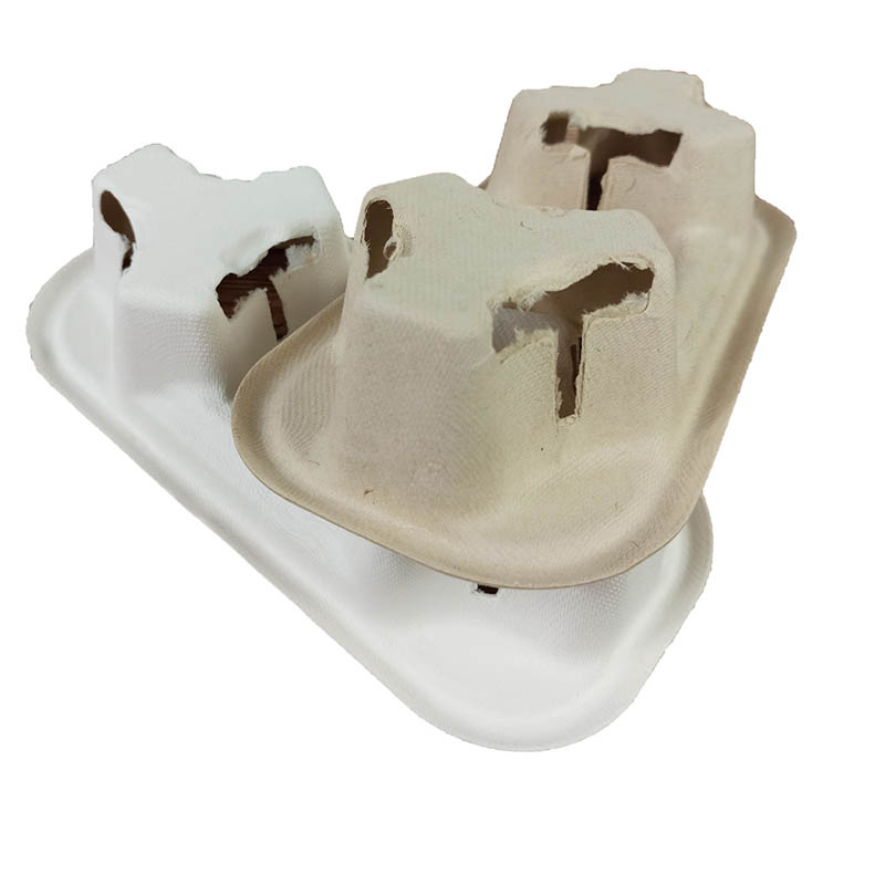 Cup Tray, Cup Tray Holder, Coffee Cup Tray 2 Compartment Compostable 
