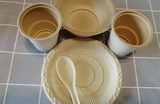 Environmentally friendly tableware is widely used