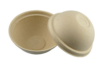What material are biodegradable paper cup lids made of?