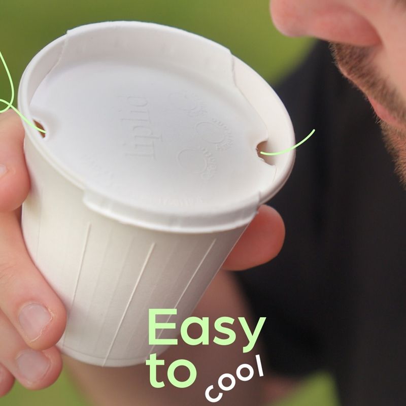 8oz 100% recyclable virgin fibre coffee lid,best disposable coffee lid