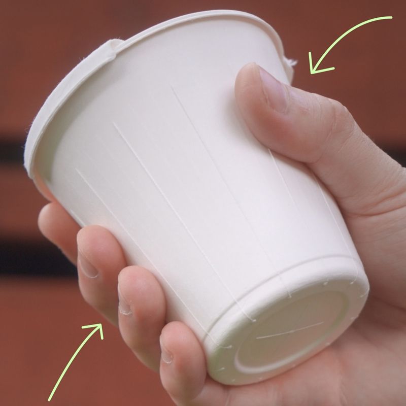 100% Compostable and sustainable coffee lids,a unique disposable lid