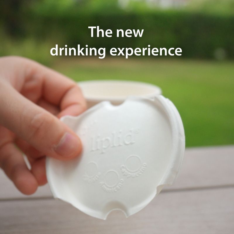 100% Compostable and sustainable coffee lids,a unique disposable lid